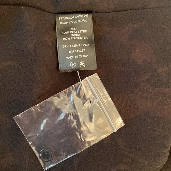 ASTR The Label Dark Romantic Sheer L/S Lined V Neck Empire Smocked Dress Sz M - Picture 9 of 11